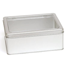 Charger l'image dans la galerie, Boite cadeau métal à fenêtre et ruban vide à composer - 3 formats